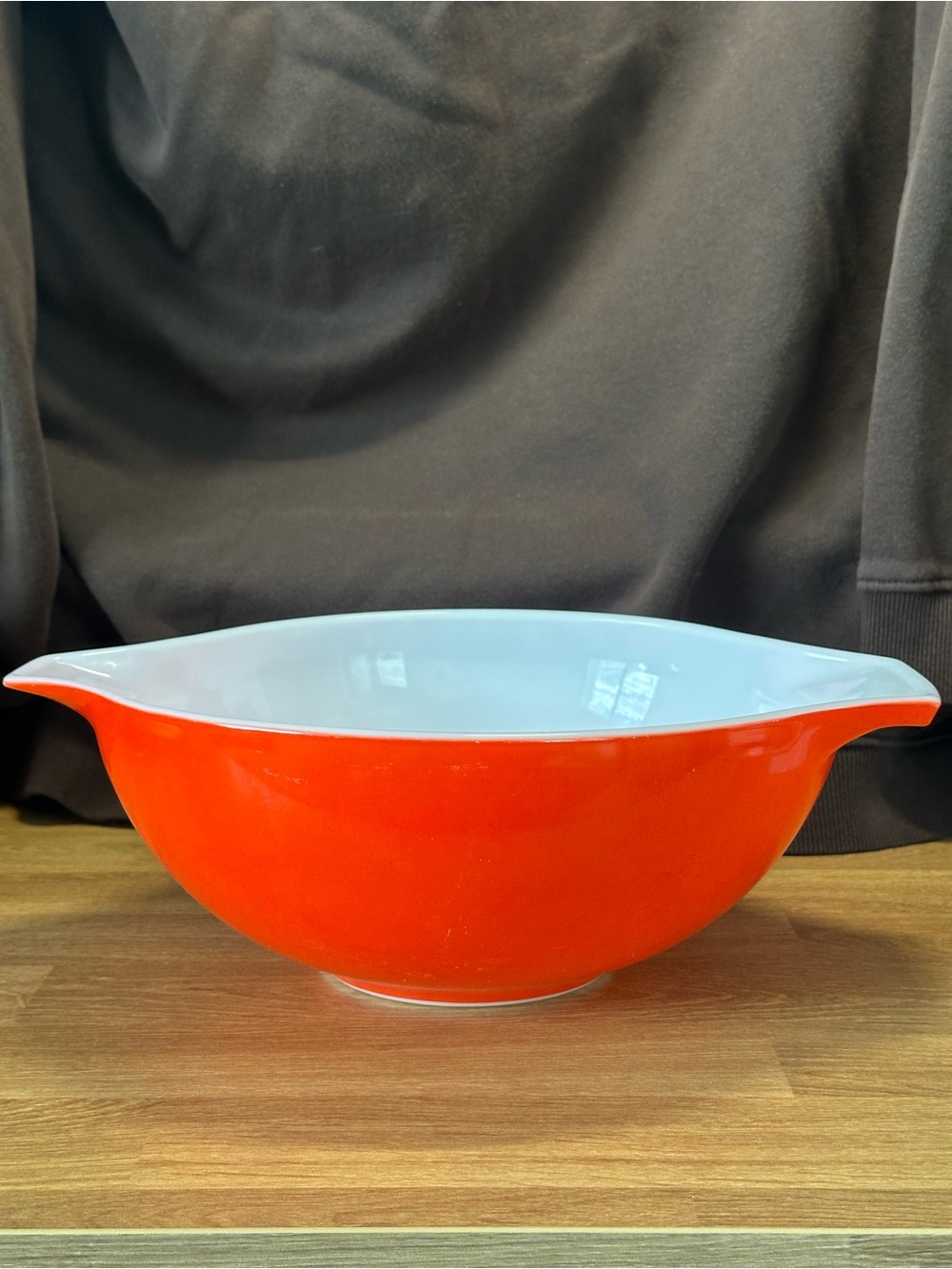 Vintage Pyrex Friendship Red 444 Cinderella Mixing Bowl 4 Qt 1970s USA